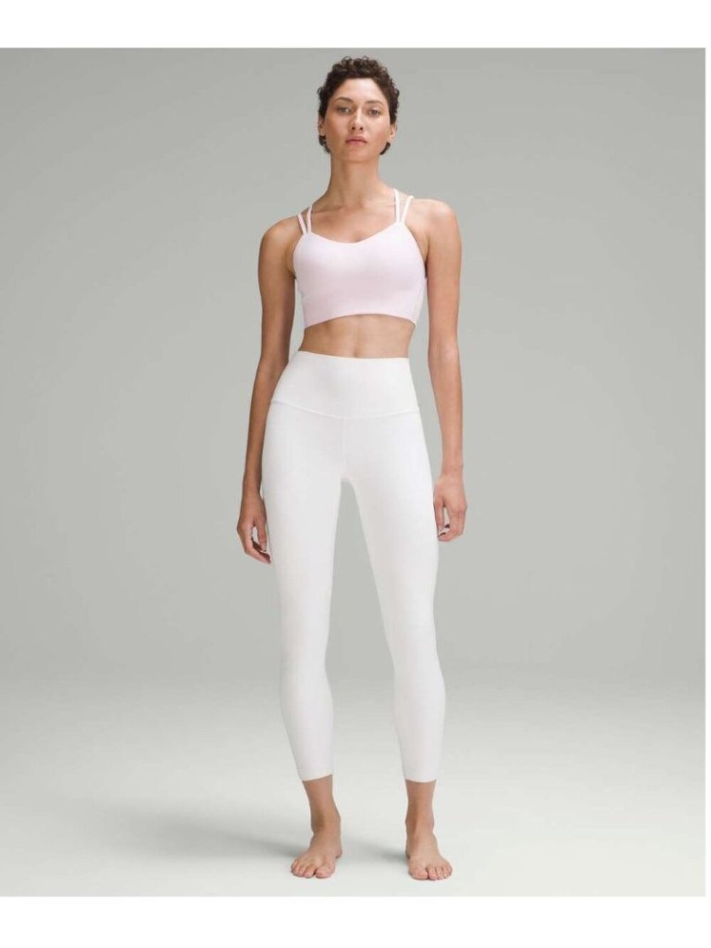 lululemon Like a Cloud Ribbed Longline Bra Meadowsweet Pink NWT Size 10
